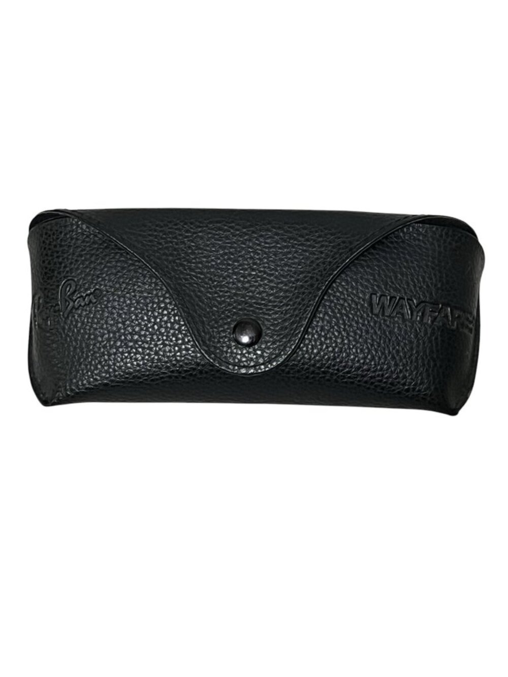 Genuine Ray-Ban Wayfarer Black Pebbled Snap Eyeglass Sunglasses Case Only OEM
